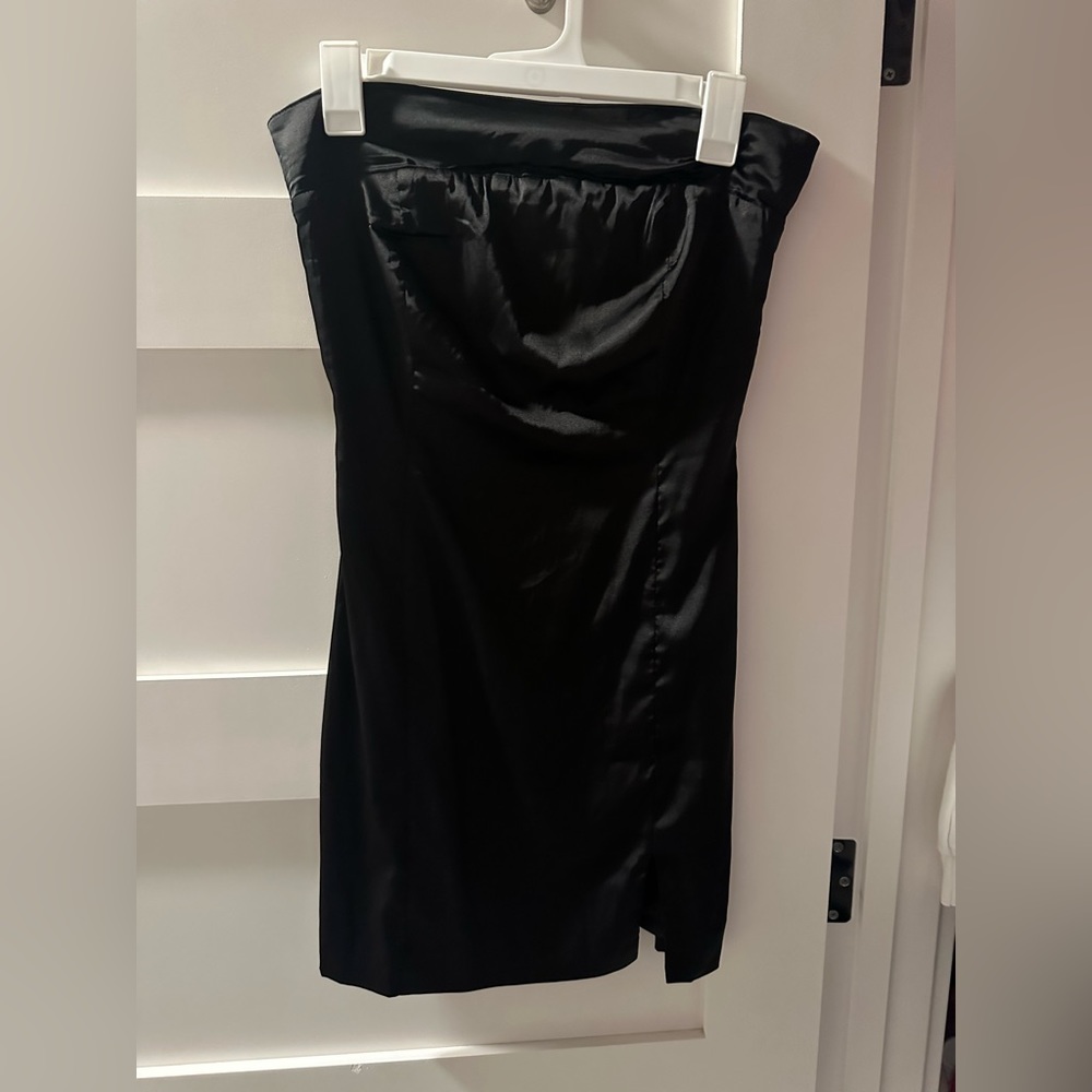 Silk Black Mini Dress